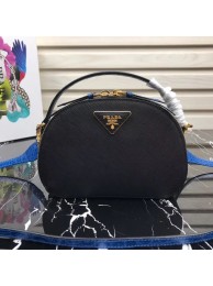 Prada Odette Saffiano leather bag 1BH123 black Tl6446Eb92