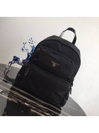 Prada Printed technical fabric backpack 2VZ025 black Tl6219MB38