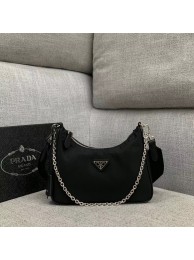 Prada Re-Edition 2005 nylon shoulder bag 1BH204 black Tl6288Ty85