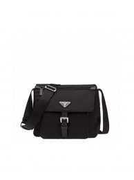 Prada Re-Nylon and Saffiano leather shoulder bag BD8994 black Tl5959Oj66