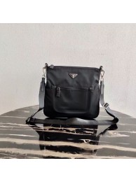 Prada Re-Nylon and Saffiano leather shoulder bag VA0715 black Tl5960aj95