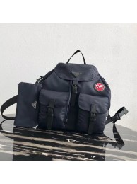 Prada Re-Nylon backpack 1BZ811 black&red Tl6236zd34