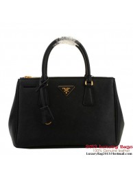 Prada Saffiano 30cm Tote Bag BN1801 - Black Tl6653Ty85