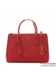 Prada Saffiano Leather 30cm Tote Bag BN1801 Red Tl6662yk28