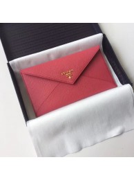 Prada Saffiano leather document holder 1MF175 red Tl6698Nw52