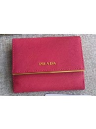 Prada Saffiano Leather Wallet 1MH523 Rose Tl6714HB29