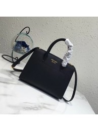 Prada saffiano lux tote original leather bag bn4458 black Tl6567Yr55
