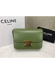 Replica Celine MINI CLASSIC BAG IN BOX CALFSKIN CL01503 green Tl4878ui32