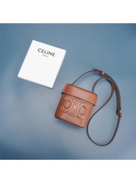 Replica Celine MINI TEEN CLASSIC BAG IN BOX CALFSKIN 199263 TAN Tl4680HB48
