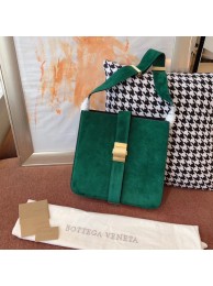 Replica Cheap Bottega Veneta Original velvet Leather 578344 green Tl17061QC68