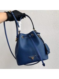 Replica Fashion Prada Galleria Saffiano Leather Bag 1BE032 Blue Tl6336yI43
