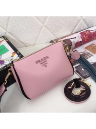Replica High Quality Prada leather shoulder bag 66136 pink Tl6421Jh90