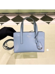 Replica Prada Re-Edition 1995 brushed-leather small shoulder bag 1BA357 light blue Tl5755DY71