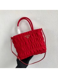Replica Prada Re-Edition nylon Tote bag 1BG321 red Tl6277XB19