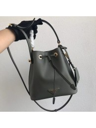Replica Top Prada Galleria Saffiano Leather Bag 1BE032 Gray Tl6337Cq58