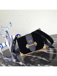 Top Prada Cahier studded leather bag 1BD045 black Tl6427lE56
