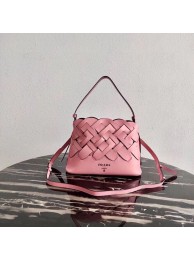 Top Prada Leather Prada Tress Handbag 1BA290 pink Tl6026yq38